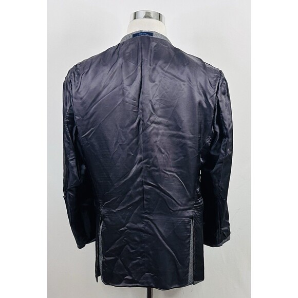 Joseph Abboud 42R Sport Coat Wool Silk Gray Knit Two Button Lined Double Vented - Picture 8 of 8